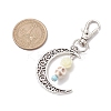 Skull Synthetic Turquoise & Resin Pendants Decorations HJEW-JM01971-03-2