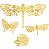 Dragonfly Pattern Carbon Steel Hot Foil Plate Metal Dies DIY-WH0226-046-1