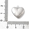 304 Stainless Steel Pendants STAS-B113-04B-P-3
