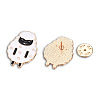 Sheep Shape Enamel Pin JEWB-N007-217-3