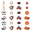 30Pcs 10 Styles Alloy Enamel Pendants ENAM-TA0003-48-1
