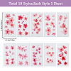 Flower Pattern Removable Temporary Water Proof Tattoos Paper Stickers AJEW-WH0413-03B-2
