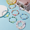 3 Strands Electroplate Glass Beads Strands EGLA-PA0001-25D-7