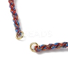 Braided Cotton Cord Bracelet Making MAK-L043-02G-18-2