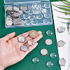 30Pcs 304 Stainless Steel Pendant Cabochon Settings STAS-UN0062-85-4