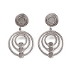 Non-Tarnish 304 Stainless Steel Stud Dangle Earrings Findings EJEW-G346-06P-1