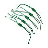 5Pcs 5 Styles Natural Green Aventurine Braided Bead Bracelets BJEW-JB11681-04-5
