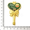 Christmas Deer Print Brass & Resin Wax Stamp Handles AJEW-A058-02A-3
