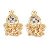 Brass Micro Pave Cubic Zirconia Pendants KK-L261-14B-G-1