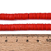 Handmade Polymer Clay Beads Strands CLAY-R089-6mm-038-4