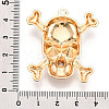 Rack Plating Alloy Rhinestone Pendants PALLOY-N176-108B-G-3