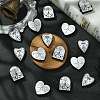 15Pcs 3 Styles Food Grade  Gothic Theme Silicone Focal Beads SIL-CJ0001-88-5