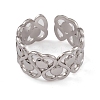 Non-Tarnish 304 Stainless Steel Cuff Rings RJEW-G285-77P-2