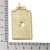 Brass Micro Pave Cubic Zirconia Pendant with Enamel LS-KK-H458-02G-B01-3