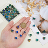 60Pcs 5 Colors Two Tone Glass Beads GLAA-HS0001-16-3