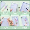 4Pcs 4 Style Acrylic Curb Chain for DIY Mobile Straps AJEW-CA0002-39-7