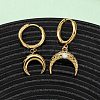 5Pcs 304 Stainless Steel Hoop Earrings EJEW-G447-02G-3