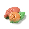 Autumn Theme Opaque Resin Cabochons CRES-A055-01G-2