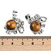 Natural Tiger Eye Pendants G-I374-A-P14-3