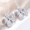 304 Stainless Steel Stud Earrings for Women LS-EJEW-K306-13P-1