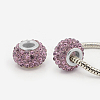 Resin Rhinestone European Beads X-MPDL-J018-P-2