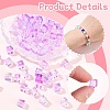 100Pcs Baking Paint Transparent Glass Beads DGLA-YW0001-35H-5