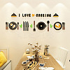 3D Tableware Theme Acrylic Self-adhesion Mirror Wall Stickers EL-TAC0001-11-3