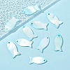 10Pcs Dyed Natural Shell Fish Pendants SHEL-YW0001-13A-1