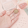 160Pcs Brass Crimp Bead Cover FIND-BBC0003-65B-S-3