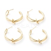 Brass Stud Earrings EJEW-Z007-02G-2