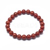 Natural Red Jasper Bead Stretch Bracelets BJEW-K212-C-012-2