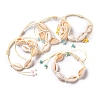 Adjustable Braided Bead Bracelets BJEW-JB05310-M-1