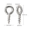 Tarnish Resistant 304 Stainless Steel Screw Eye Pin Peg Bails LS-STAS-Q224-03A-2