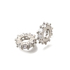 Brass Micro Pave Clear Cubic Zirconia Beads KK-K300-02D-P-1