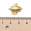 Brass Micro Pave Clear Cubic Zirconia Box Clasps LS-KK-C075-18G-3