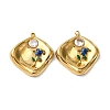 304 Stainless Steel Enamel Pendants STAS-L299-12G-01-1