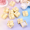 Square Paper Jewelry Ring Gift Boxes with Bowknot LS-CON-TAC0010-80D-6