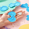 5Pcs 5 Style Sun & Moon & Cloud & Star Pendant Silicone Mold DIY-TA0003-72-17