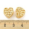 Mother's Day Rack Plating Alloy European Beads FIND-B034-31G-3