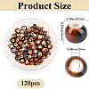 120Pcs Handmade Porcelain Beads PORC-PA0001-30B-2
