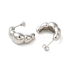 Rack Plating Bubble Brass Stud Earrings for Women EJEW-O001-01P-2