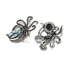 Natural Paua Shell/Abalone Shell Octopus Brooch X-FIND-Z032-03B-2