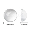 Transparent Half Round Glass Cabochons GGLA-R027-14mm-2