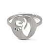 Non-Tarnish 201 Stainless Steel Finger Rings RJEW-G278-06P-2