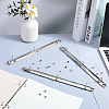 Iron Notebook 3-Ring Loose Leaf Book Binder Hinged Clamp FIND-WH20007-15E-P-4