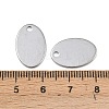 Tarnish Resistant 304 Stainless Steel Stamping Blank Tag Pendants STAS-S028-02-4
