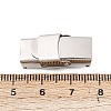 Tarnish Resistant 201 Stainless Steel Watch Band Clasps STAS-K173-01B-3
