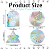 4Pcs 4 Styles PET Rainbow Window Clings Stickers DIY-GF0007-63-2