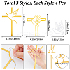 Acrylic Mirror Cake Toppers FIND-CN0001-45-2