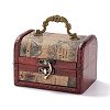Vintage Wooden Jewelry Box AJEW-M034-01D-2